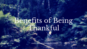 benefits of being thankful/ being grateful/ gratitude